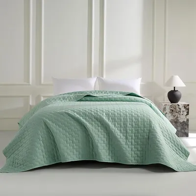 Zdjęcie produktu dla Narzuta na łóżko miętowa 240 x 260 cm, do sypialni
