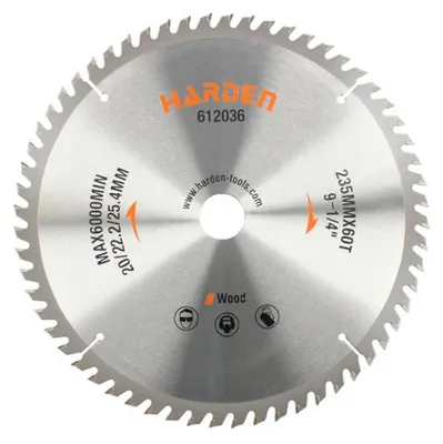 Produktbild von Harden Cdm230 Kreissägeblatt Für Holz 235x25 Mm Silber  Silber One Size