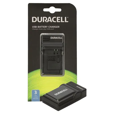 Produktbild von Duracell Ladegerät mit USB Kabel für DR9954/NP-FW50