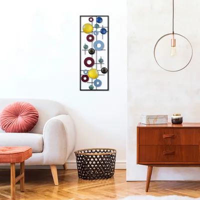 Immagine prodotto di Wallity, Metallo- TNL1573, Colorato, Altre decorazioni per la casa, 74 x 28 x 5 cm, 100% metallo (spessore: 1