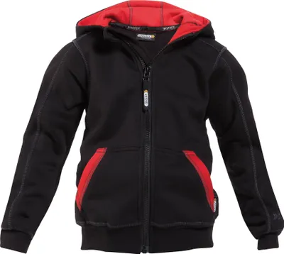 Produktbild von DASSY Sweatshirt Kinder WATSON  schwarz/rot Gr. 122/128