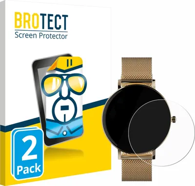 Produktbild von 2x Für ZenWatch Venice Pro Schutzfolie BROTECT Displayschutz Display Schutz Folie Klar Transparent