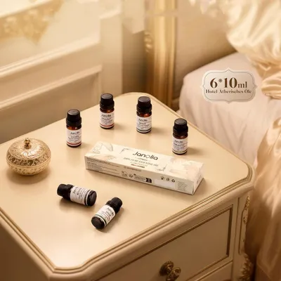 Obrázek produktu pro Sada esenciálních olejů, 6 x 10 ml esenciálních olejů, čistý vonný olej, aromaterapie, relaxace těla a mysli, přírodní aroma olej do difuzéru, dárky
