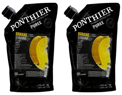 Produktbild von Ponthier BANANEN PÜREE Frucht-Püree 2x 1KG
