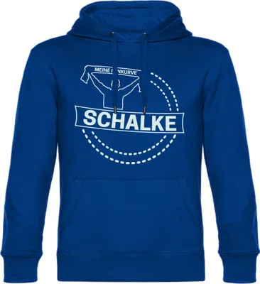 Produktbild von multifanshop Kapuzen Sweatshirt - Schalke - Meine Fankurve, blau, Größe S