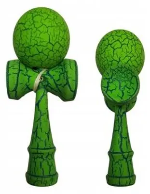 Produktbild von NORIMPEX Kendama Holzspiel Traditionelles Japanisches Geschicklichkeitsspiel Green-Blue