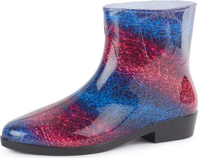 Image de Ladeheid Femmes Bottes courtes en caoutchouc Bottines multicolores Chaussures de pluie imperméables avec motif LAZT201802 (motif-23, 39 UE)