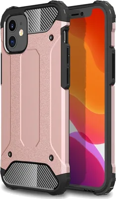 Produktbild von Mobigear Outdoor iPhone 12 Mini Hülle Hardcase Backcover Stoßfest - Roségold