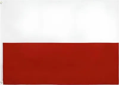Zdjęcie produktu dla Flaga Polska 150 cm x 90 cm Materiał poliester Rozmiar 150x90