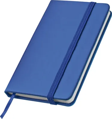 Produktbild von Notizbuch / Größe: A7+ (127x78mm) / PolyurethanEinband / 160 Seiten / Farbe: blau