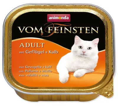 Immagine prodotto di Cibo umido per gatti animonda vom Feinsten Poultry & Veal 100 g