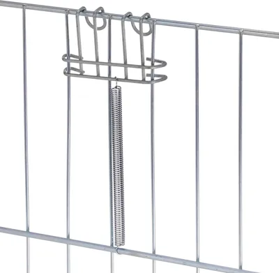 Productafbeelding van Uitbreidingselement voor konijnenhokken - Konijnenhok - Kerbl - Kleinere huisdieren - Verzinkt metaal - 72 x 112 cm - Afstand tussen de spijlen: 35 cm.