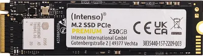 Produktbild von Intenso PCIe PREMIUM SSD 250GB interne Festplatte (M.2, 2280, M-Key) 3835440