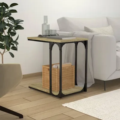 Produktbild von The Living Store Beistelltisch Sonoma-Eiche 50x35x52 cm Holzwerkstoff