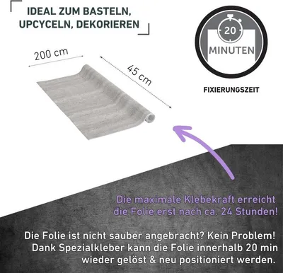 Produktbild von Klebefolie Beton - 45x200cm
