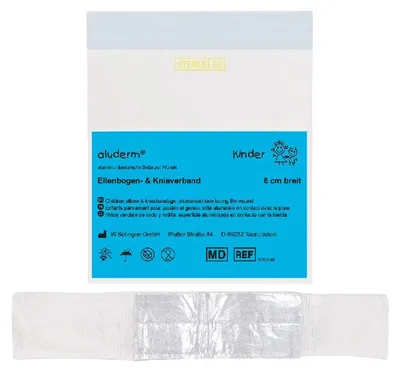 Productafbeelding van aluderm® Kinderelleboog- en kniebandage, 6 cm | Verpakking (1 stuk)