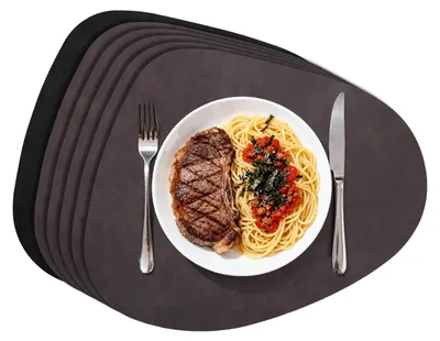 Produktbild von Set aus 6 eleganten Tischsets - Hitzebeständige Platzdeckchen für Tischdekoration