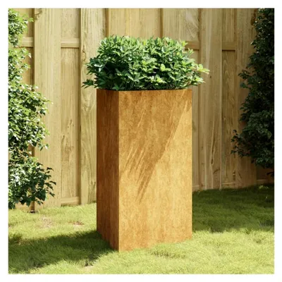 Produktbild von Pflanzkübel aus Cortenstahl 50x43x75 cm für Balkon, Garten und Terrasse