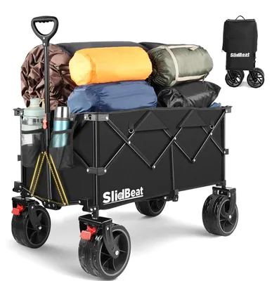 Obrázok produktu pre SLIDBEAT Skladací kempingový vozík, nosnosť 200 kg, s brzdou