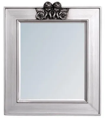 Produktbild von Spiegel ANGELO mit Engel-Ornament silber-antik 48x40cm