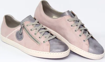 Produktbild von RIEKER ANTISTRESS Sneaker Schnürschuhe Halbschuhe rosa L0943-42 Gr. 36