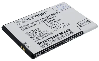 Obrázek produktu pro TECHTEK Baterie kompatibilní s [Coolpad] 8020 nahrazuje CPLD-08