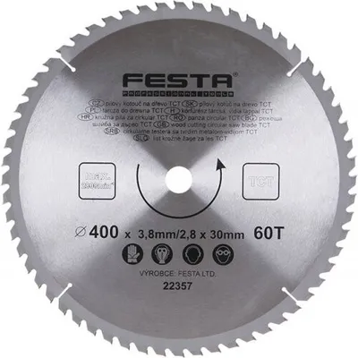 Produktbild von Kreissägeblatt für Holz TCT 400mm/3. 8/30/60
