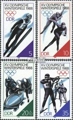 Produktbild von Briefmarken DDR 1988 Mi 3140-3143 (kompl.Ausgabe) gestempelt Olympische Winterspiele