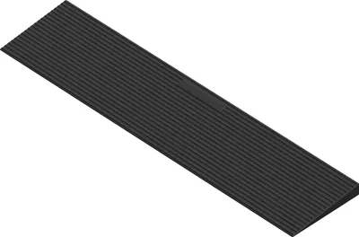 Produktbild von Izrielar Gummi Türschwellenrampe 90 x 20 x 3 cm, max. 1T Tragkraft, Rutschfest Schwellenrampe für Rollstuhl & Rollator, Bordsteinrampe kürzbar