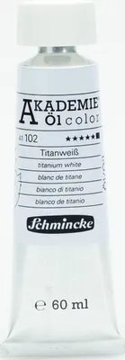 Produktbild von Schmincke 60ml Tube AKADEMIE Öl color Titanweiss Öl 41 102 011