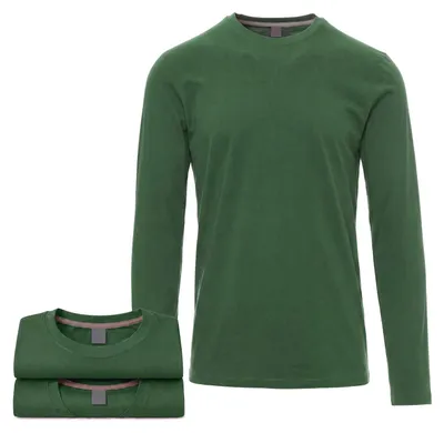Produktbild von Mivaro Herren 3er Pack Langarmshirts aus Baumwolle - Longsleeve mit Rundhals, leicht anliegend, feinmaschiges Gewebe, Größen S bis 5XL