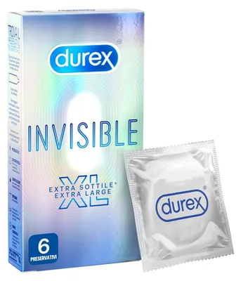 Produktbild von DUREX INVISIBLE XL – Präservative, 6 Stück