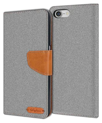 Zdjęcie produktu dla Etui na telefon komórkowy iPhone 7 / iPhone 8 Etui Wallet Flip Case Pokrowiec ochronny Pokrowiec materiałowy