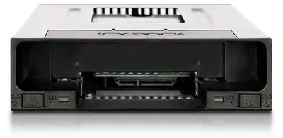 Obrázok produktu pre Icy Dock MB795SP-B, 2,5/3,5", Priečinok pre úložnú jednotku, Čierna, Kov, Plast, 9.5,26.1 mm, 6 Gbit/s