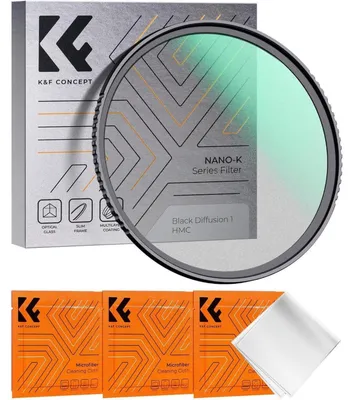 Immagine prodotto di Filtro antiriflesso nero da 77mm, realizzato in vetro ottico, con rivestimento nano-ottico a 18 strati, ideale per video e ritratti