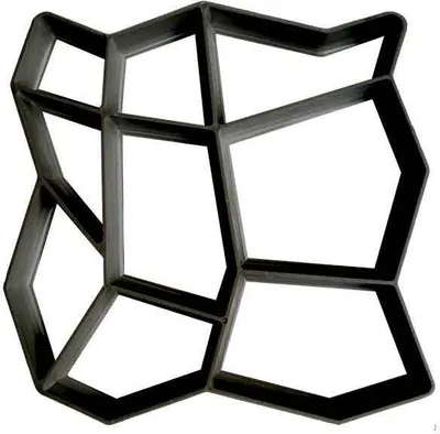 Produktbild von @tec Gießform Schalungsform Pflasterform Betonform 40x40x4cm Naturstein Pflaster Gehweg