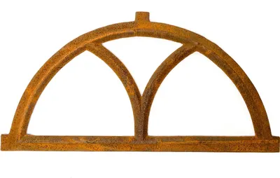 Produktbild von Stallfenster Bogen 33x59cm Eisenfenster Eisen Fenster Scheunenfenster Antik-Stil