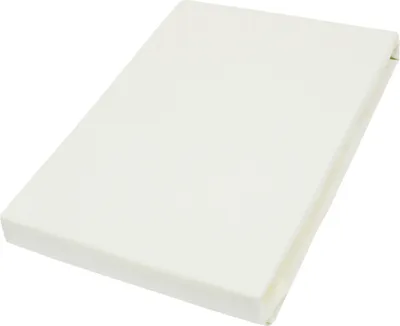 Produktbild von Vario Jersey-Spannbetttuch Elasthan für Topper ecru, 150 x 200 cm