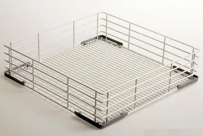 Obrázek produktu pro Univerzální drátěný koš KBS, čtvercový, výška 100 mm