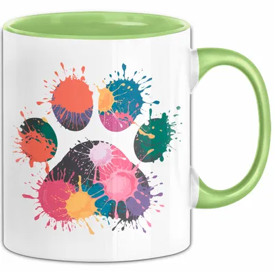 Produktbild von Hund Tierliebhaber Tasse Geschenk Lustige Geschenkidee Spruch (Grün)