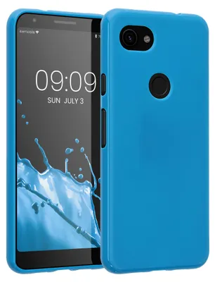 Produktbild von kwmobile Handyhülle für Google Pixel 3a Hülle - TPU Case - Kabelloses Laden - Schutzhülle Cover in Karibikblau