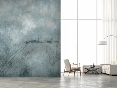 Produktbild von Vlies Fototapete Landschaft 400x280 cm Tapeten Wandtapete XXL Natur Wald wie gemalt b-A-10253-a-a