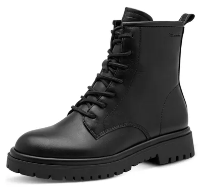 Image de Bottines à lacets pour femmes Tamaris, modèle 1-25221-47 020, couleur noire, taille 38