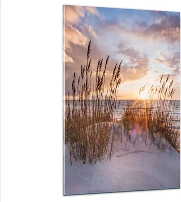 Produktbild von Bilder auf glas - Einteilig - Westen auf der Strand - 80x120cm - Glasbilder - Wandbilder - Bilder - zum Aufhängen bereit - Wanddekoration aus Glas - Glas Bilder - Wandbild auf Glas - GPA80x120-4710