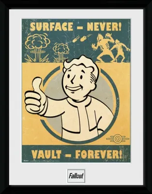 Produktbild von poster im Rahmen Fallout 4 Vault Forever 30 x 40 cm