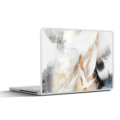 Produktbild von MuchoWow® Laptop Aufkleber Sticker Cover Abstrakt - Gold - Design - Luxe 30x22 cm - Laptop-Sticker