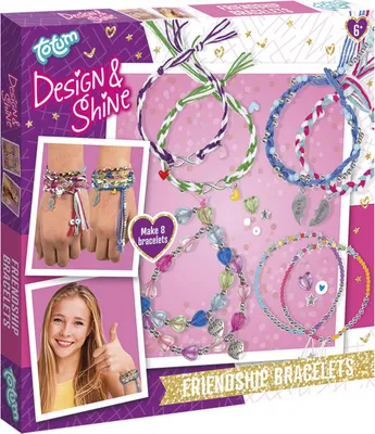Produktbild von Totum Armbnder basteln Design & Shine - Freundschaftsarmbnder Bastelset