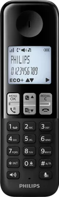 Produktbild von Philips D255 Schnurlostelefon mit Anrufbeantworter, Rufnummernanzeige, 16h Sprechzeit, 8 Tage Standby, Freisprechfunktion, DECT