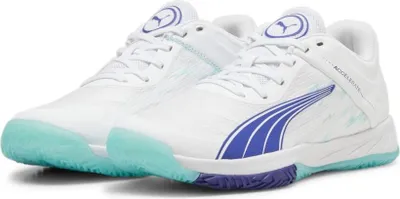 Zdjęcie produktu dla Puma Accelerate Turbo W+ damskie buty sportowe halowe biały elektryczny miętowy rozmiar 37,5