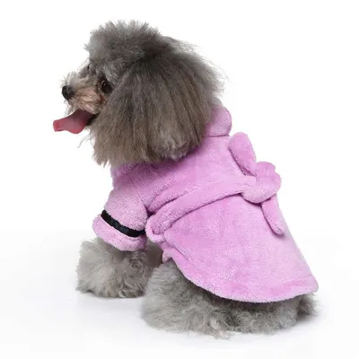 Produktbild von ZELURXX Hundebademäntel, Hundemäntel, Kätzchenkleidung, Welpenkleidung, Herbst-/Winterkleidung für Haustiere, Haustier Schlafanzüge, Größe M